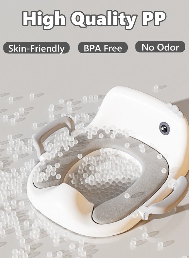 Potty Training Toilet Seat, Toddler Toilet Seat Attachment with Safety Handles, Detachable Soft Cushion, Anti-Slip Design and Splash Guard, Baby Potty Seats for Kids, Boys and Girls - Image 4