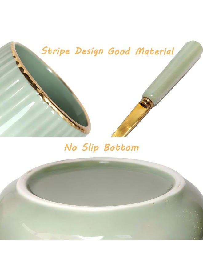 INPROPEXT Coffee Spoons with Holder Gold Black - Image 5