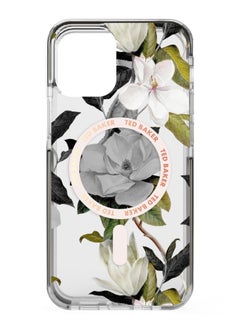 Ted Baker TED BAKER iPhone 14 - MagSafe Anti-Shock Floral Case Opal  - Image 1