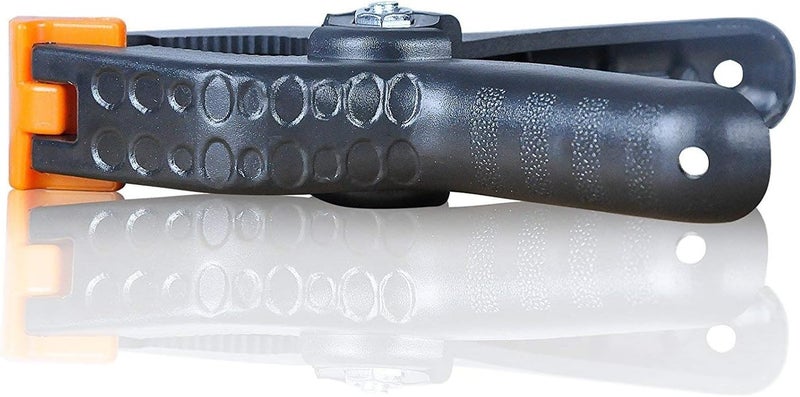 SLOW DOLPHIN Heavy Duty Spring Clamps Clip 4.5 Inch for Muslin/Paper Photo Studio Backdrops Background-6 Pack（Yellow & Black） - Image 2