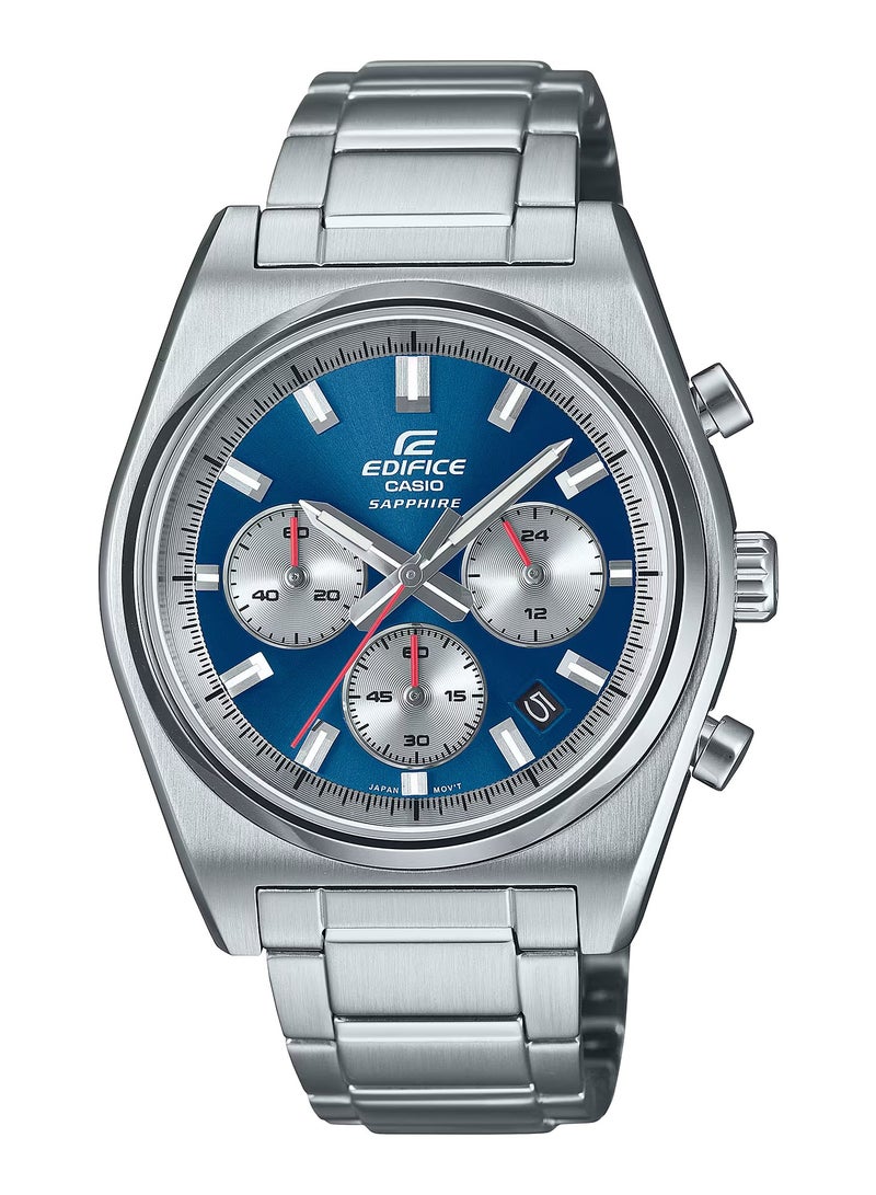CASIO Edifice Chronograph Blue Dial Stainless Steel Men's Watch EFB-730D-2AV-47 × 40 × 11 mm - Image 1