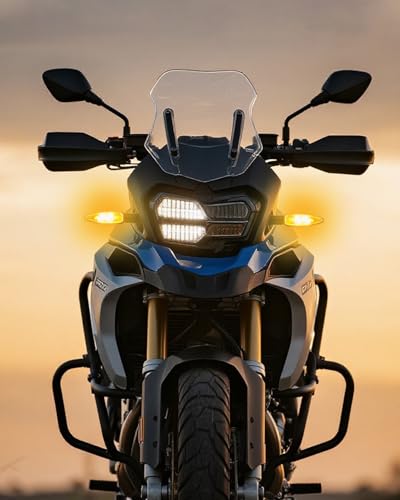 KICRY Motorcycle LED Turn Signal Light Front Blinkers Indicators Compatible with BMW F650GS F700GS F800G F800R F800S F800ST HP2 Sport K1200R K1300R R1200GS R1200R (C-Clear Lens) - Image 4