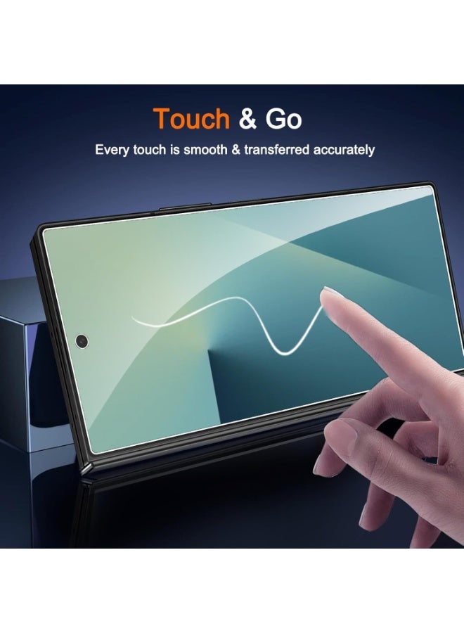 واقي شاشة لهاتف Samsung Galaxy Z Fold 7، زجاج أمامي مقوى، تغطية كاملة، حماية شاشة 9H، مقاوم لبصمات الأصابع والخدش لهاتف Samsung Galaxy Z Fold 7 - Image 4