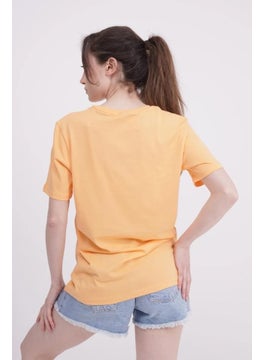 The Socks Company 23SCTS223U Anchor Embroidered Crew Neck Orange Tshirt  - Image 4
