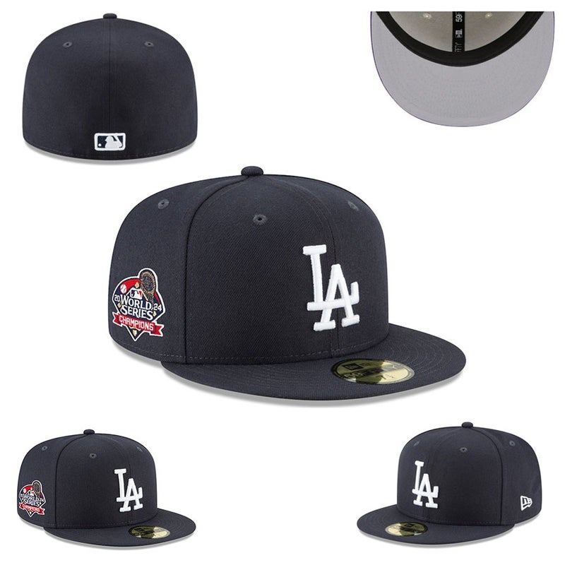 New Dense Embroidery Hat Lany Team Flat-Brim Baseball Cap American Hip-Hop Reversible Baseball League Team Cap - Image 1