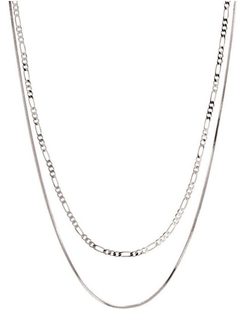 Cecilia Chain Necklace-Silver