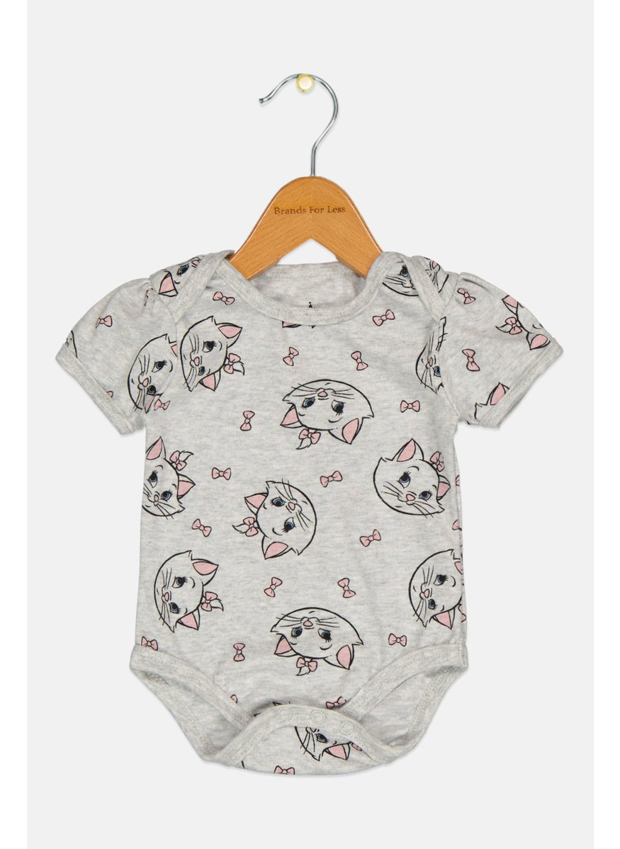 Disney Toddlers Girl Graphic Print Short Sleeves Bodysuit, Multicolor  - Image 1