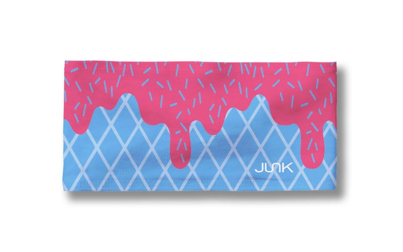 JUNK Brands Big Bang Lite Headband - Moisture-Wicking, Performance Fabric, Non-Slip, Sports Sweatband for Men & Women - One Size - Hot Blue Scoop - Image 3