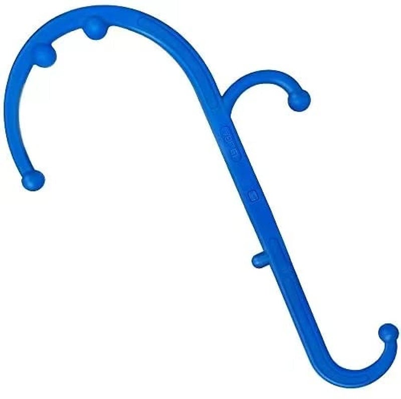 Mount Plus MP005 Back Massager Handheld Tool Back and Neck Massager Trigger Point Therapy Self Massage Tool Fibromyalgia Pain Relief 1 Pack Blue