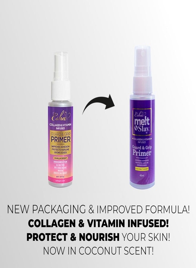 Esha Melt N Slay Guard & Grip Primer - Collagen, Olive Fruit Oil, Vitamin E Infused - Enhance & Protect Your Skin - Improve Adhesion - Save Hairline - Image 3