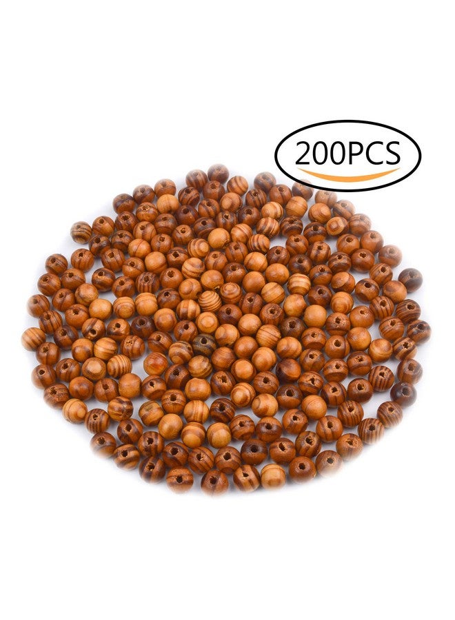 BronaGrand 200pcs 10mm Wood Round Bead Natural Wood Spacer Beads Wooden Beads for Jewelry Making DIY - Image 2
