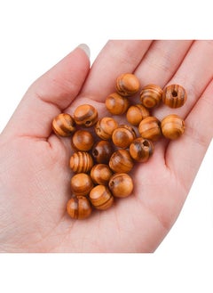 BronaGrand BronaGrand 200pcs 10mm Wood Round Bead Natural Wood Spacer Beads Wooden Beads for Jewelry Making DIY  - Image 3