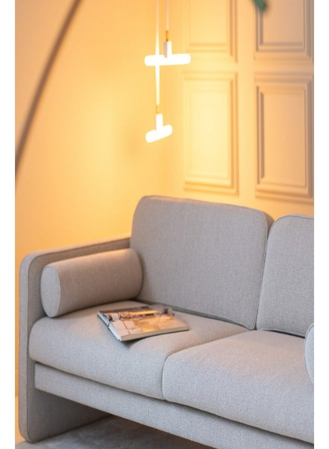 HODGE Sofa size 250x170, gray color, made of durable Swedish wood and Super Soft fabric, Safa Al Madinah - Image 5