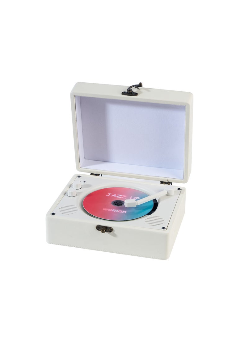 Portable retro album Bluetooth player, birthday gift, audio integrated CD player  - Image 2
