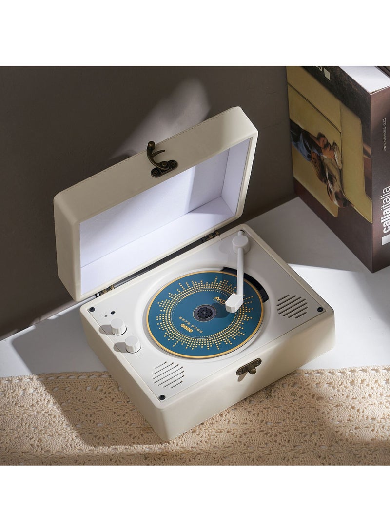Portable retro album Bluetooth player, birthday gift, audio integrated CD player  - Image 4