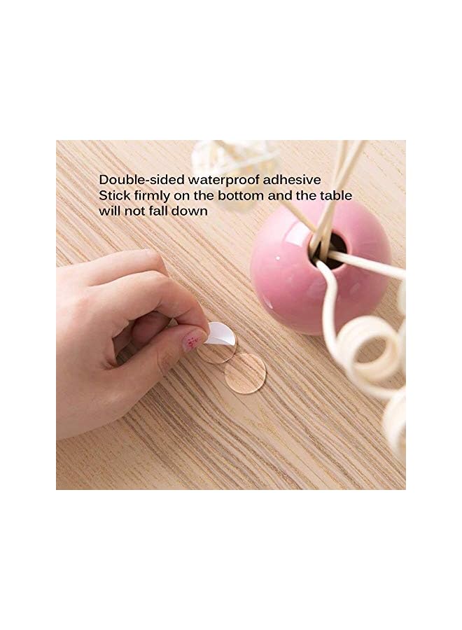 PROMASS promass 70 PCS Transparent Double-Sided Adhesive Tape Dot Acrylic Round Sticker Strong Adhesive Trackless Fixed Tape Sealers Pad (Clear, 70 PCS)  - Image 2