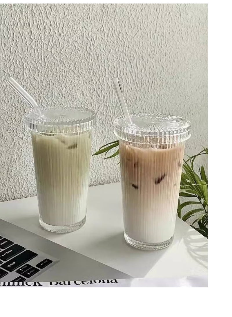 كوب الايس كوفى الكريستال معاها غطاء وكمان ينفع كوستر - Image 1