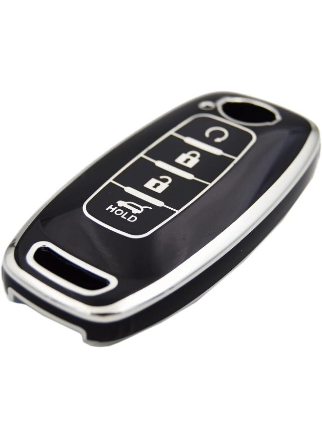 Zorratin TPU Remote Smart Key Fob Case Cover Protector for new Type Remote Key for Nissan Rogue Pathfinder X-trail 2023 2024 - Image 3