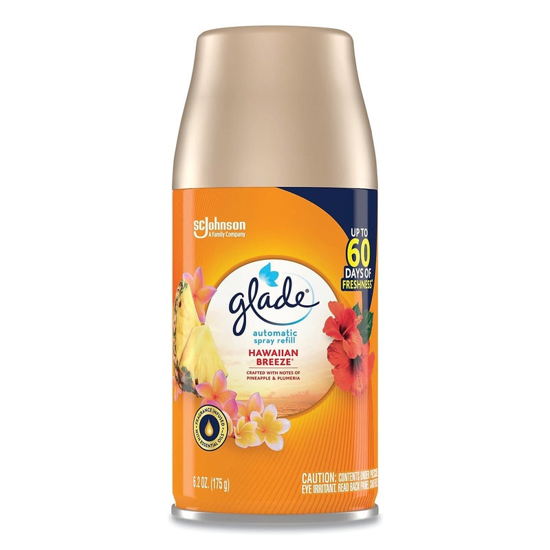 Glade Automatic Air Freshener  Hawaiian Breeze  6.2 oz  6/Carton (337689) - Image 1