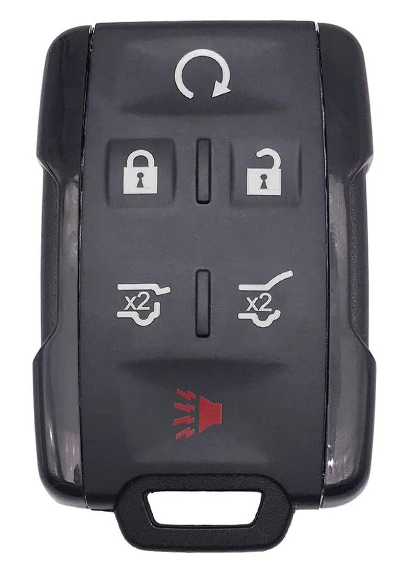 Horande Horande 6 Buttons Replacement Key Fob Cover Case fits for GMC Yukon Sierra Canyon Chevy Suburban Tahoe Silverado Colorado Keyless Entry Key Fob Shell (Black) - Image 1