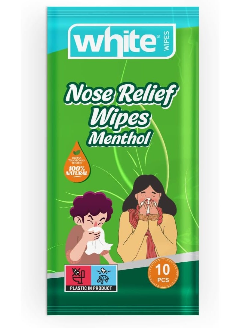 White Menthol Nasal Tissues – Natural Freshness & Instant Relief (10 pieces) x 3 packs of 30 tissues - Image 2