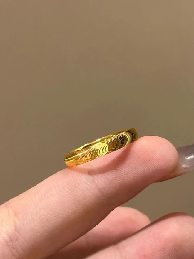 Take Two  Golden Wave Ring for Women | Best Price UAE