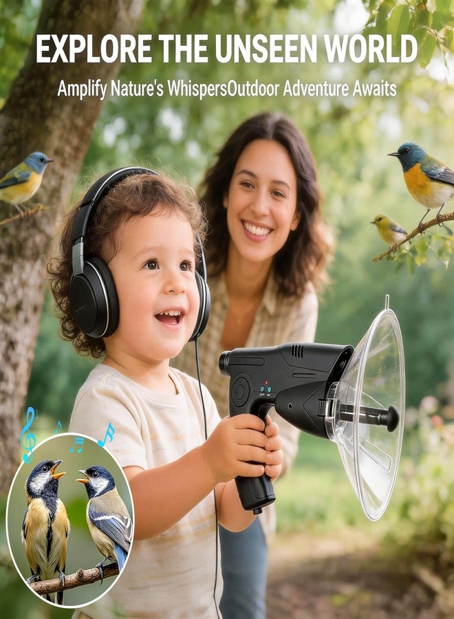 HAUSBELL Parabolic Listening Kit-Bionic Ear & 8X Monocular with Headphones - Image 5