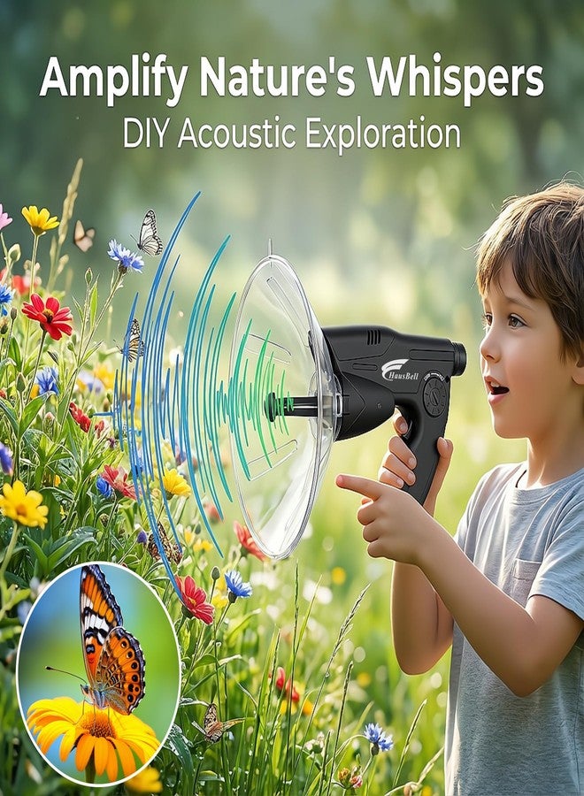HAUSBELL Parabolic Listening Kit-Bionic Ear & 8X Monocular with Headphones - Image 3