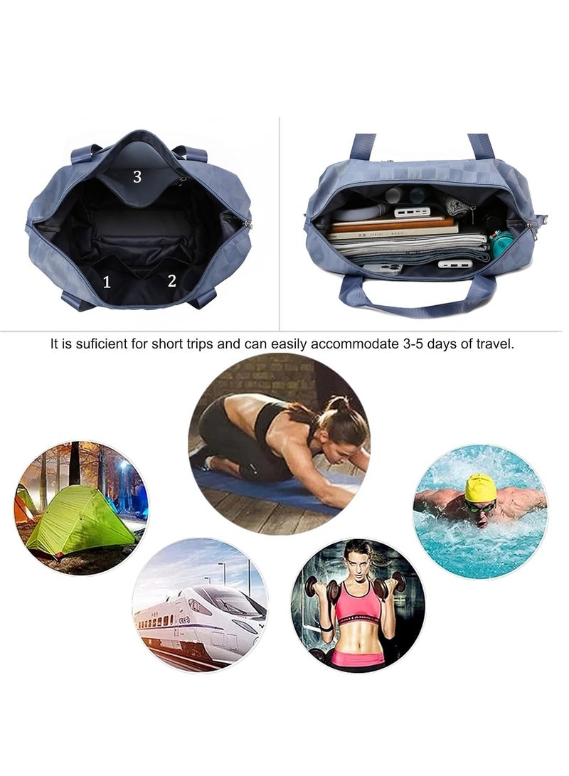 DUNISO Expandable Foldable Duffel Bag Suitcases, Detachable Rolling Wheels, Rolling Duffle Bag With Wheels, Suitcases With Wheels, Carry on Luggage (Black) - Image 5