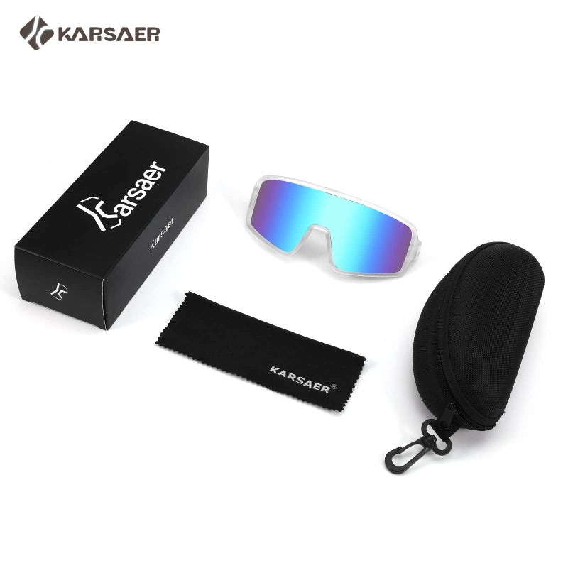 Karsaer Vision Sports Sunglasses Cycling Glasses Baseball Softball Sunglasses Unisex for Adult Youth Kids Boys Girls 8-16 - Image 5
