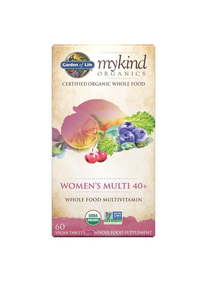 Garden Of Life Mykind Organics Women's Multi 40+ Whole Food Multivitamin 60 Vegan Tablets - Image 1