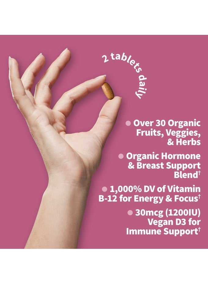 Garden Of Life Mykind Organics Women's Multi 40+ Whole Food Multivitamin 60 Vegan Tablets - Image 2