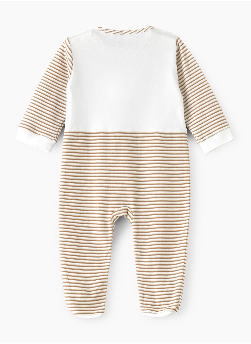 Tiny Hug Sleepsuit of Cotton for Boys, Soft and Comfortable Cotton, Perfect for Everyday Wear and Easy Diaper Changes  - Image 2