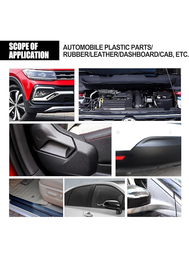 NALACAL Car Plastic Restorer, Auto Detailing Kit For Interior, Dashboard Cleaner & Scratch Remover Belt Sponge, Long-Lasting Shine & Protection, Easy Application For Vehicle  - Image 4
