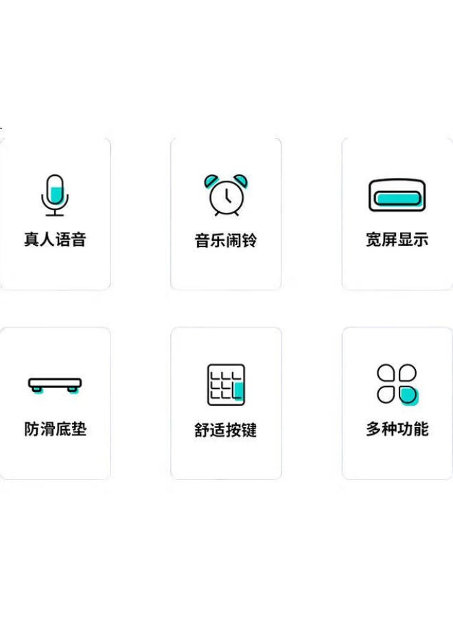 Deli Large Screen 12-Digit Voice Calculator With Male And Female Voice Switch, Electronic Keyboard Function For Playing Music, Student/Office Mental Math, Blue-Gray, 1556 - Image 1