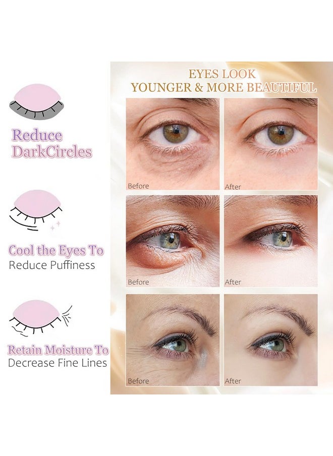 Mond'sub - Premium Under Eye Patches Gel Eye Patches Hydrating & Refresh For Puffy Eyes Under Eye Bags & Dark Circles Natural Collagen Eye Gels Pads Crystal Antiaging Eye Mask (Light Blue) - Image 1