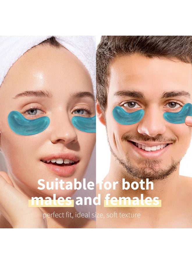 Mond'sub - Premium Under Eye Patches Gel Eye Patches Hydrating & Refresh For Puffy Eyes Under Eye Bags & Dark Circles Natural Collagen Eye Gels Pads Crystal Antiaging Eye Mask (Light Blue) - Image 1