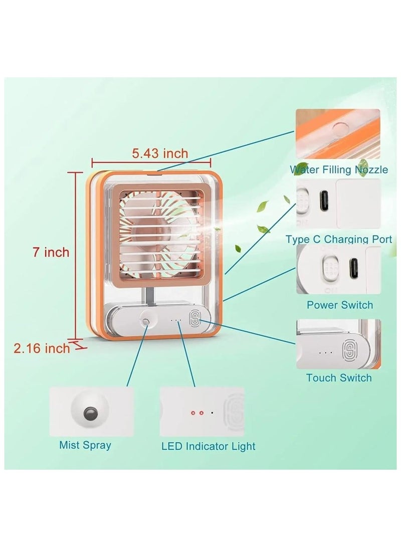دينكس مكيف متنقل صغير وفواحة ذكية يعمل بالشحن يبرد ويرطب وينقي الهواء من الغبار بـ3 درجات دفع هواء ورش رذاذ الماء من دينكس DX2533 - Image 4