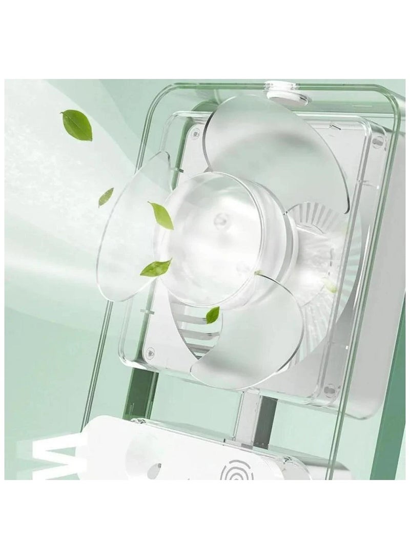 دينكس مكيف متنقل صغير وفواحة ذكية يعمل بالشحن يبرد ويرطب وينقي الهواء من الغبار بـ3 درجات دفع هواء ورش رذاذ الماء من دينكس DX2533 - Image 2