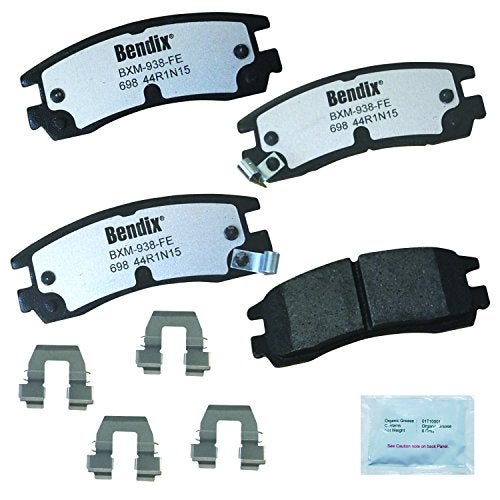 Bendix Fleet Metlok MKD698FM Semi-Metallic Rear Brake Pads for Select Models Buick,LaCrosse,Regal,Rendezvous,Chevy Impala,Monte Carlo,Venture,Olds,Intrigue,Silhouette,Pontiac Aztek,Grand Am,Montana - Image 1