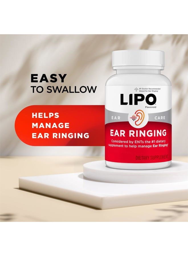 Lipo-Flavonoid Lipo Flavonoid Ear Ringing - Doctor-Recommended for Ringing Ears – Clinically Proven Lemon Bioflavonoid Complex with Vitamins C, B1, B2, B6, B12, & Calcium - 100 Caplets - Image 4