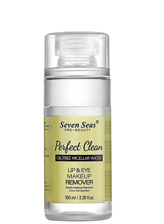 Sevenseas Seven Seas Perfect Clean Lip and Eye Makeup Cleanser Oil Free Micellar Water - Image 1