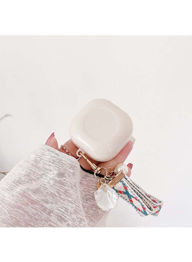 Love Shell Earphone Protective Cover with Keychain for Samsung Galaxy Buds Pro Case/Galaxy Buds 2 Case/Galaxy Buds Live Case - Image 2