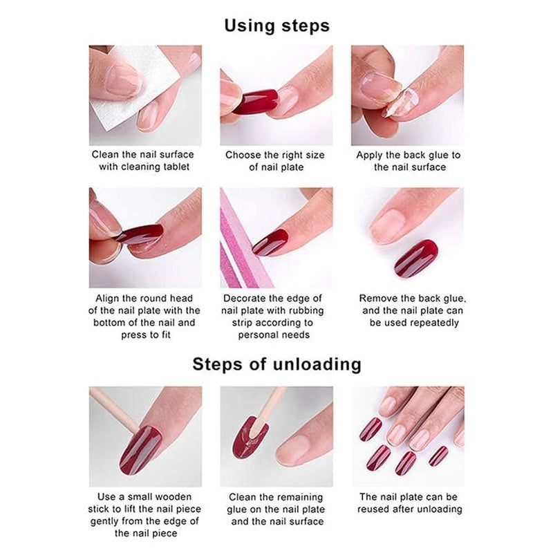 ZOONA ZOONA 24PCS Everlasting French Nails Artificial Nails Art Set Lightweight Long Lasting Easy To Use Quick Fix For Festivals Special Occasions - Image 3