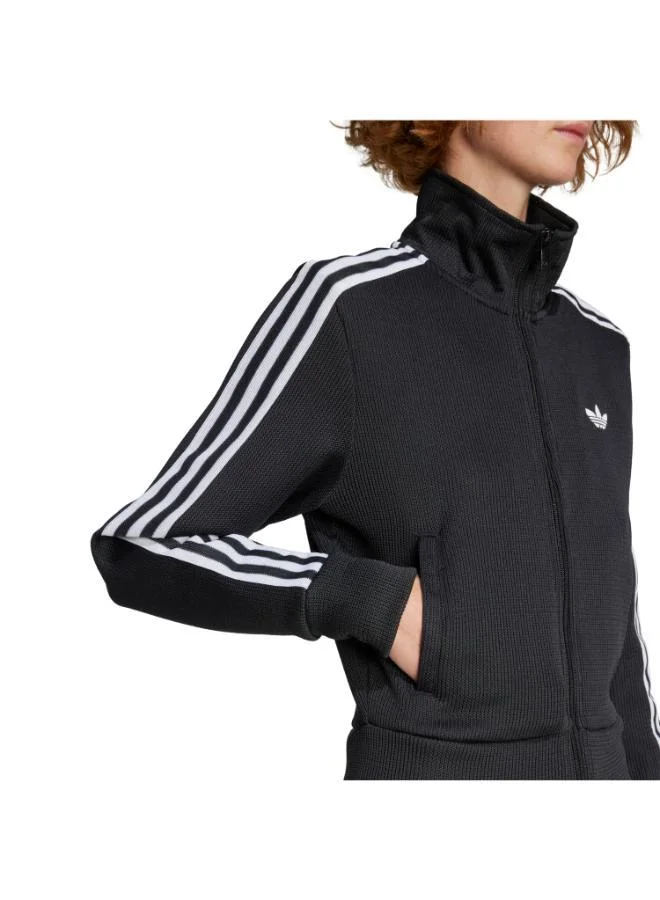 Adidas Originals BLACK/WHITE Firebird Adicolor Knit Track Top for Women | Best Price UAE