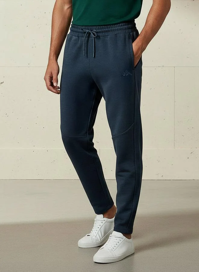 Kappa Men Regular Fit Joggers with Drawstring Waist