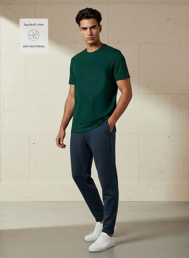 Kappa Men Regular Fit Joggers with Drawstring Waist