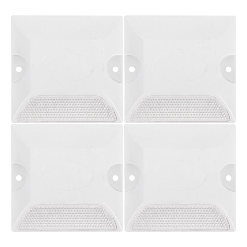 4pcs Reflective Road Markers Raised Pavement Reflectors For Driveway Safety High Visibility Trail Markers For Nighttime Guidance - Image 1