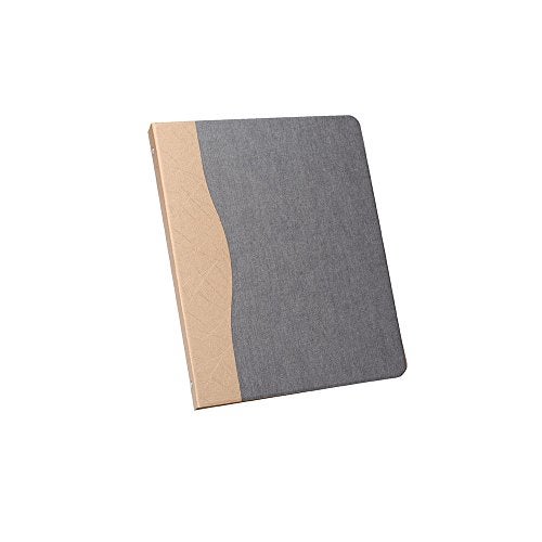 XIAOZHI iCarryAlls 3-Ring Binder Portfolio with 3/4 inch Round Ring,Holds Five Colours Transparent Bags Document Storage, Gray+Gold, 10.2x10.2x12.8 in. (PJW0160-Gray+Gold) - Image 4