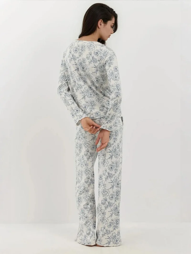 Hiccup Multicolor Soft Touch Relax Fit Pajama Set for Women | Best Price UAE